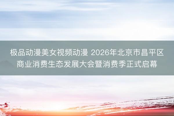 极品动漫美女视频动漫 2026年北京市昌平区商业消费生态发展大会暨消费季正式启幕