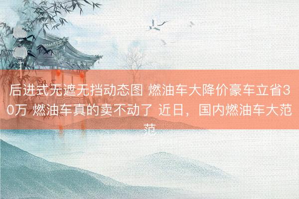 后进式无遮无挡动态图 燃油车大降价豪车立省30万 燃油车真的卖不动了 近日，国内燃油车大范