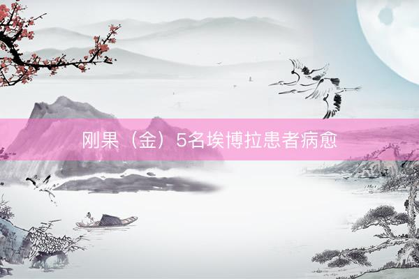 刚果(金)5名埃博拉患者病愈
