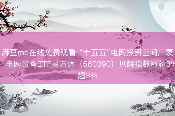 麻豆md在线免费观看 “十五五”电网投资空间广袤，电网设备ETF易方达（560390）见解指数涨超3%
